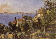 Paul Cezanne La Mer a l'Estaque France oil painting artist